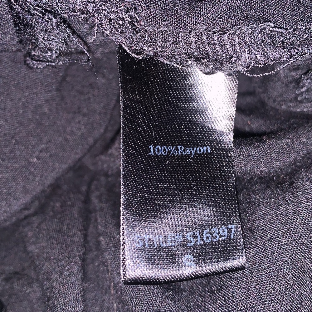 C’isa Black 100% Rayon Boho Style Gauzy Dress - Picture 5 of 5